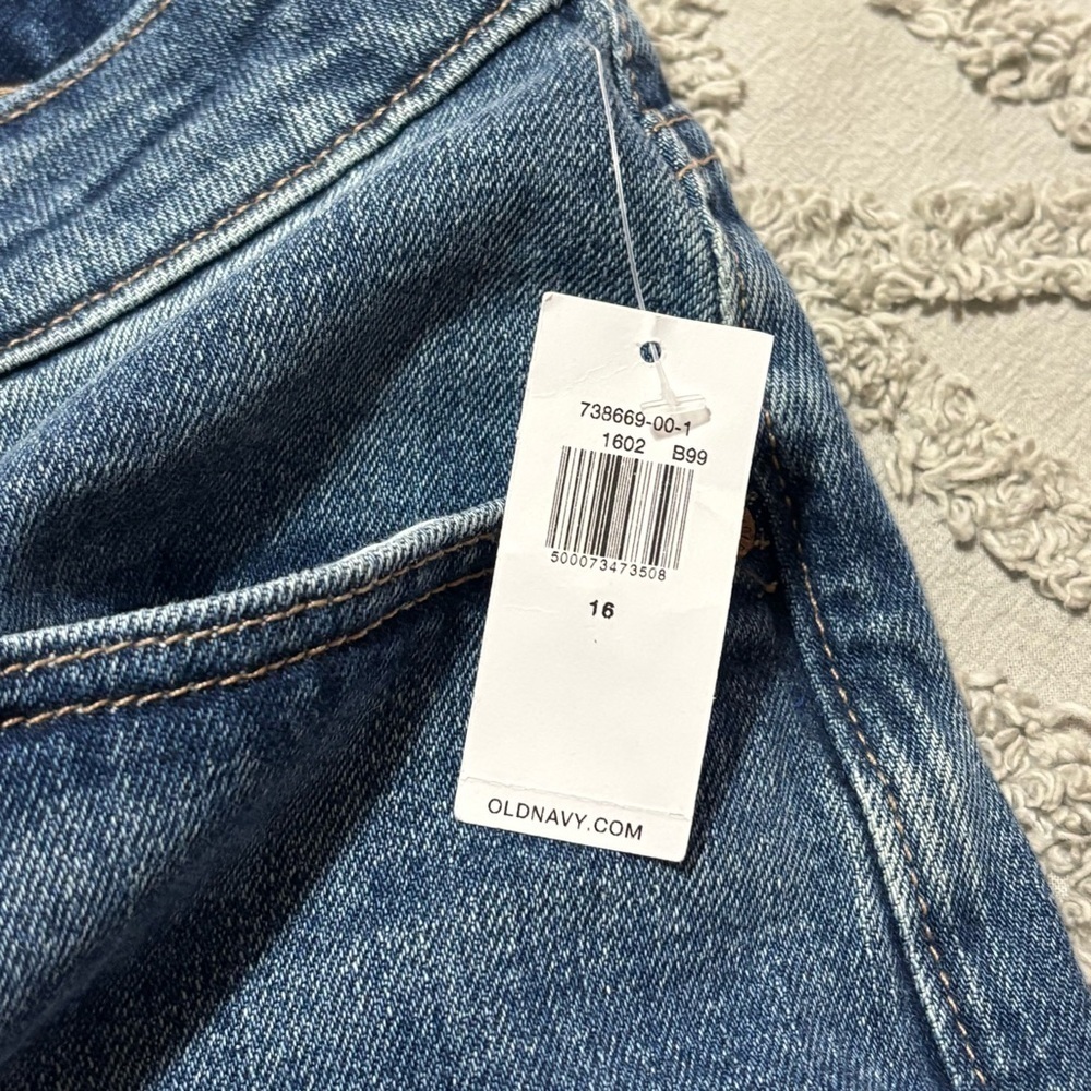 Old Navy NWT High Rise Curvy O.G. Straight Jeans size 16 - Picture 4 of 7